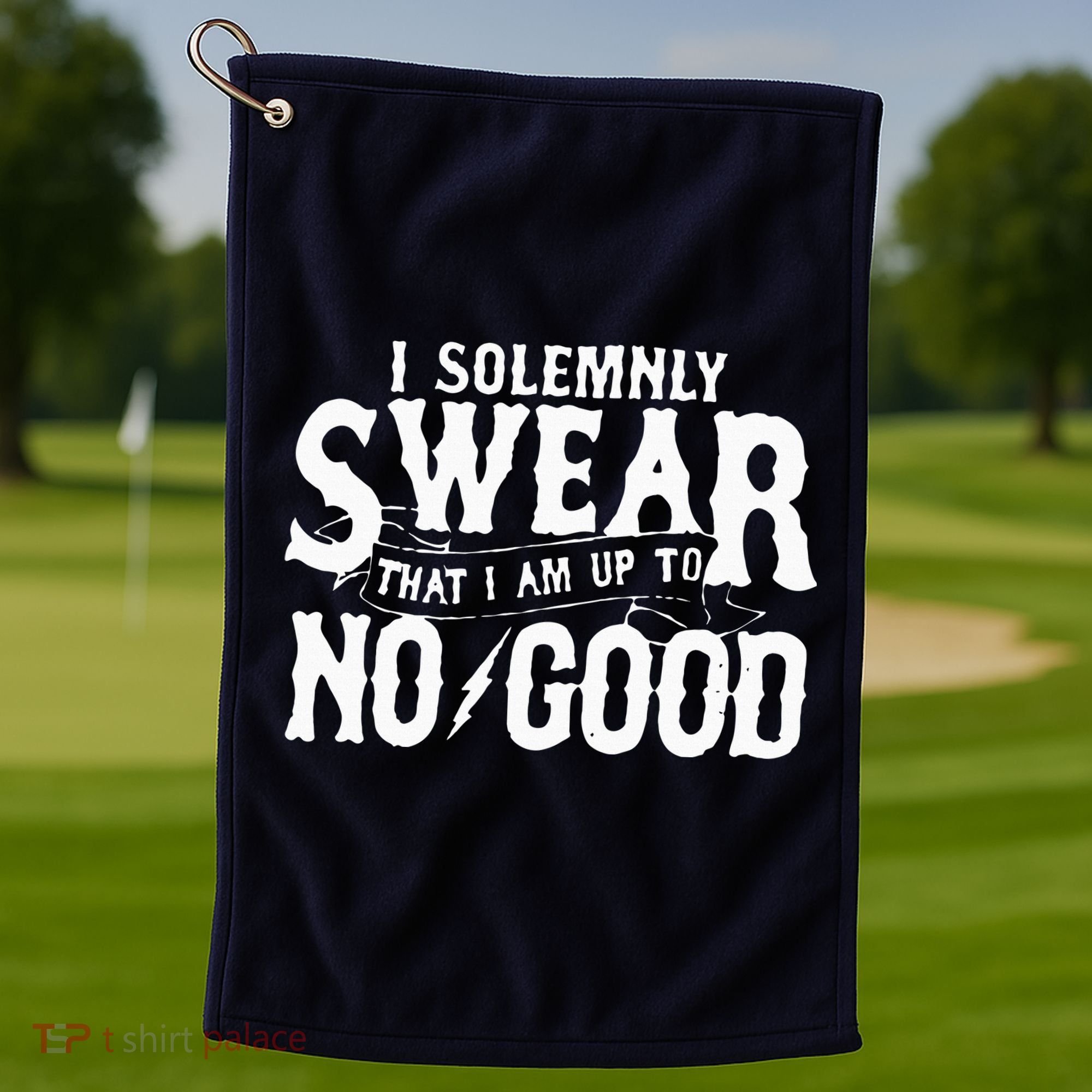 I Solemnly Swear That I Am To No Good Golf Towel