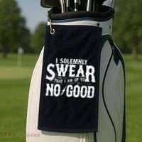 I Solemnly Swear That I Am To No Good Golf Towel thumb 2