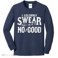 I Solemnly Swear That I Am To No Good Kids Long Sleeve Shirt thumb 0