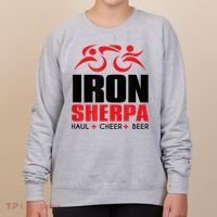 IRON SHERPA Sherpa Triathlon Triathlete Haul Cheer Beer Women's Sweatshirt thumb 0