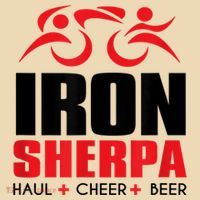 IRON SHERPA Sherpa Triathlon Triathlete Haul Cheer Beer Tote Bag thumb 4