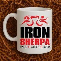 IRON SHERPA Sherpa Triathlon Triathlete Haul Cheer Beer Coffee Mug thumb 2