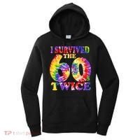 I Survived The Sixties 60s Twice Tie Dye 70th Birthday Women's Hoodie thumb 0
