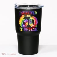 I Survived The Sixties 60s Twice Tie Dye 70th Birthday Tumbler thumb 0