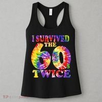 I Survived The Sixties 60s Twice Tie Dye 70th Birthday Women's Tank Top thumb 3