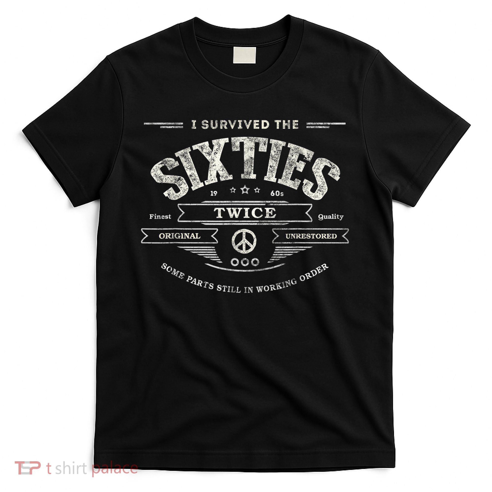 I SURVIVED The SIXTIES TWICE Built In 60s 70th 60th Birthday T-Shirt