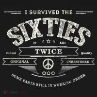 I SURVIVED The SIXTIES TWICE Built In 60s 70th 60th Birthday Ornament thumb 1