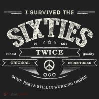 I SURVIVED The SIXTIES TWICE Built In 60s 70th 60th Birthday Hat thumb 2
