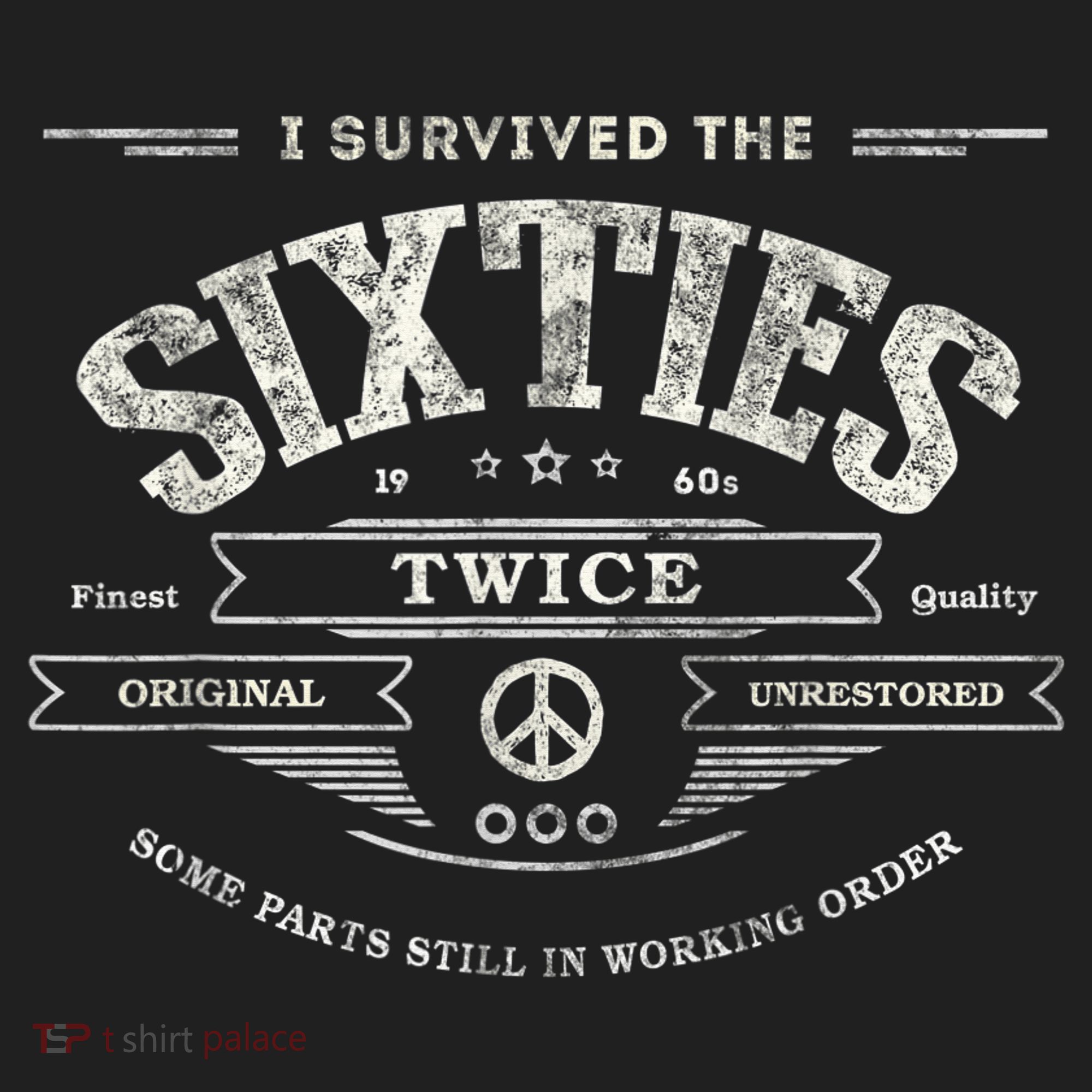 I SURVIVED The SIXTIES TWICE Built In 60s 70th 60th Birthday Hat