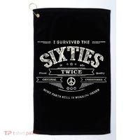 I SURVIVED The SIXTIES TWICE Built In 60s 70th 60th Birthday Golf Towel thumb 0