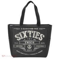 I SURVIVED The SIXTIES TWICE Built In 60s 70th 60th Birthday Tote Bag thumb 0