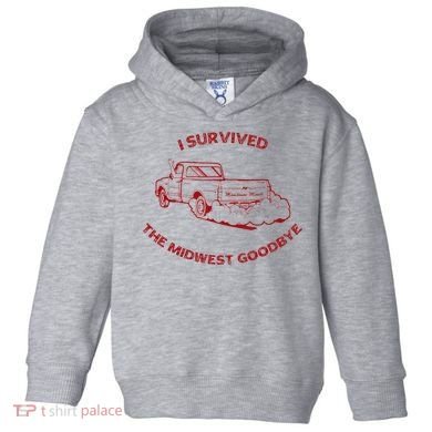 I Survived The Midwest Goodbye Toddler Hoodie