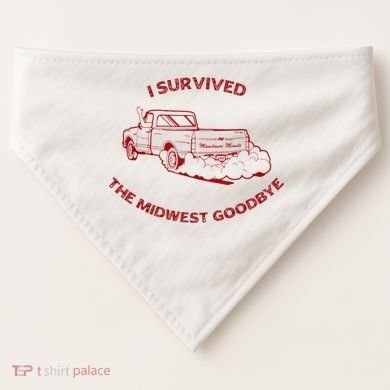 I Survived The Midwest Goodbye USA-Made Doggie Bandana