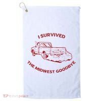 I Survived The Midwest Goodbye Golf Towel thumb 0