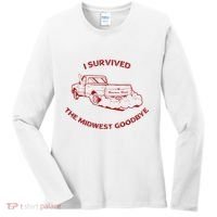 I Survived The Midwest Goodbye Women's Long Sleeve Shirt thumb 0