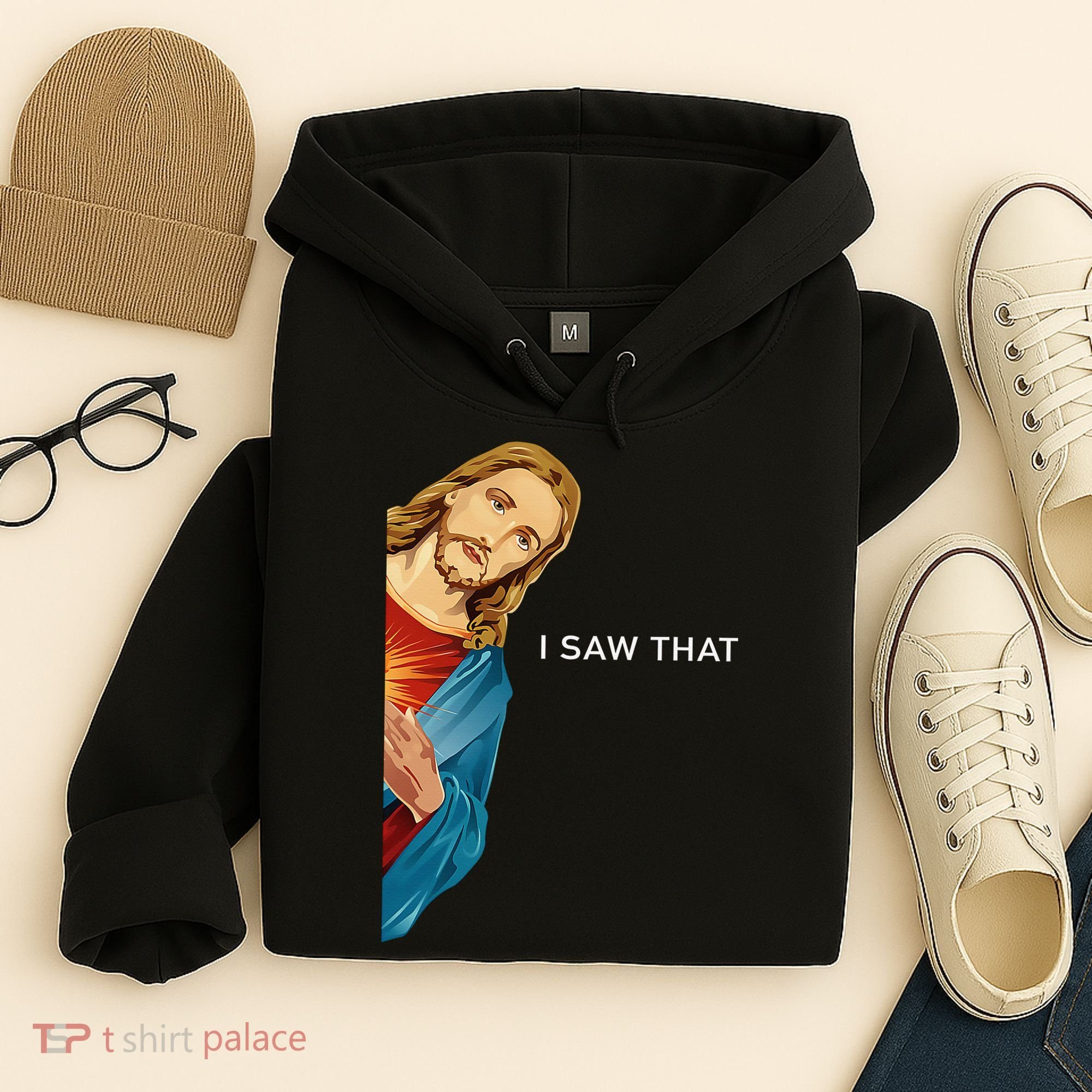 I Saw That Funny Jesus Christian Hoodie