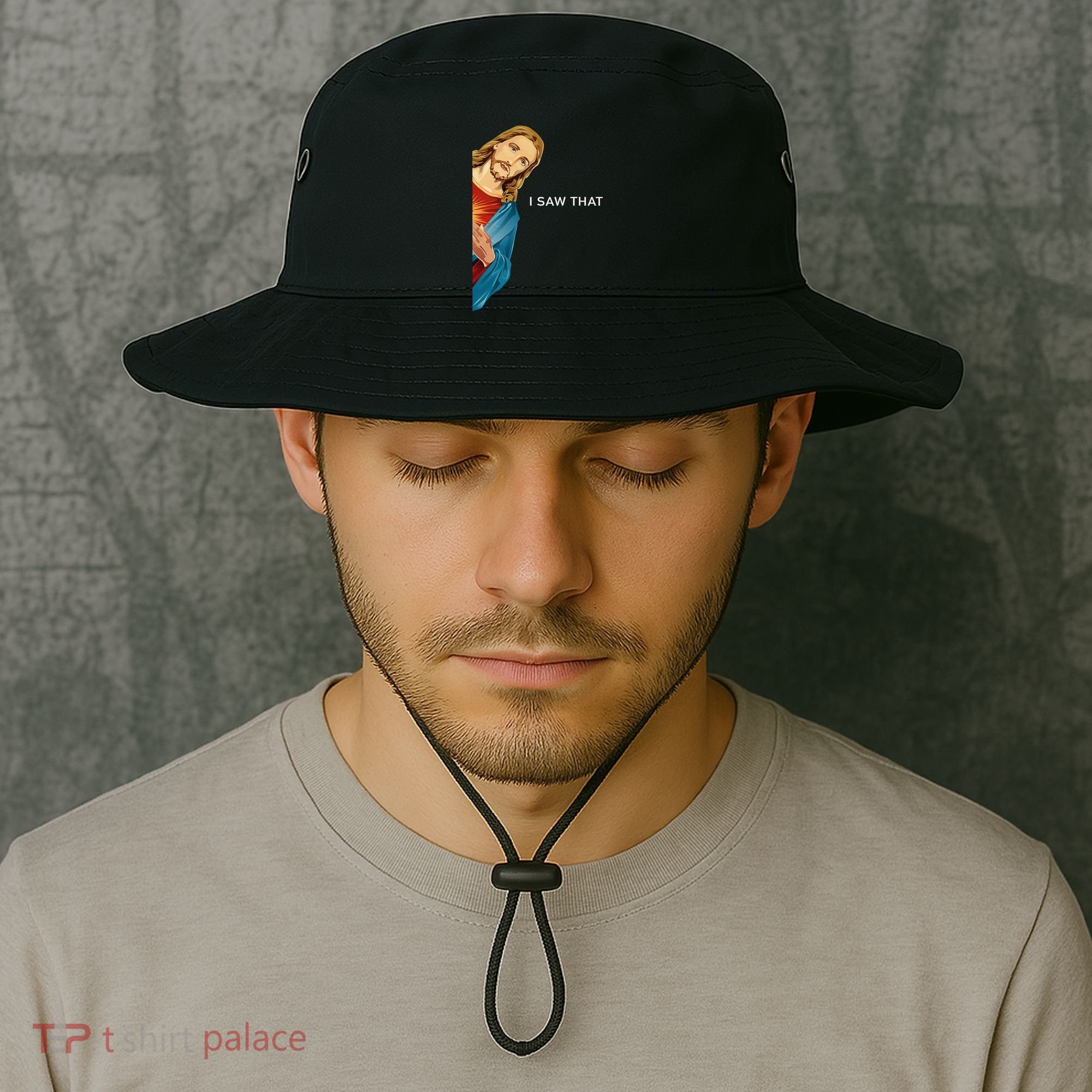 I Saw That Funny Jesus Christian Bucket Hat