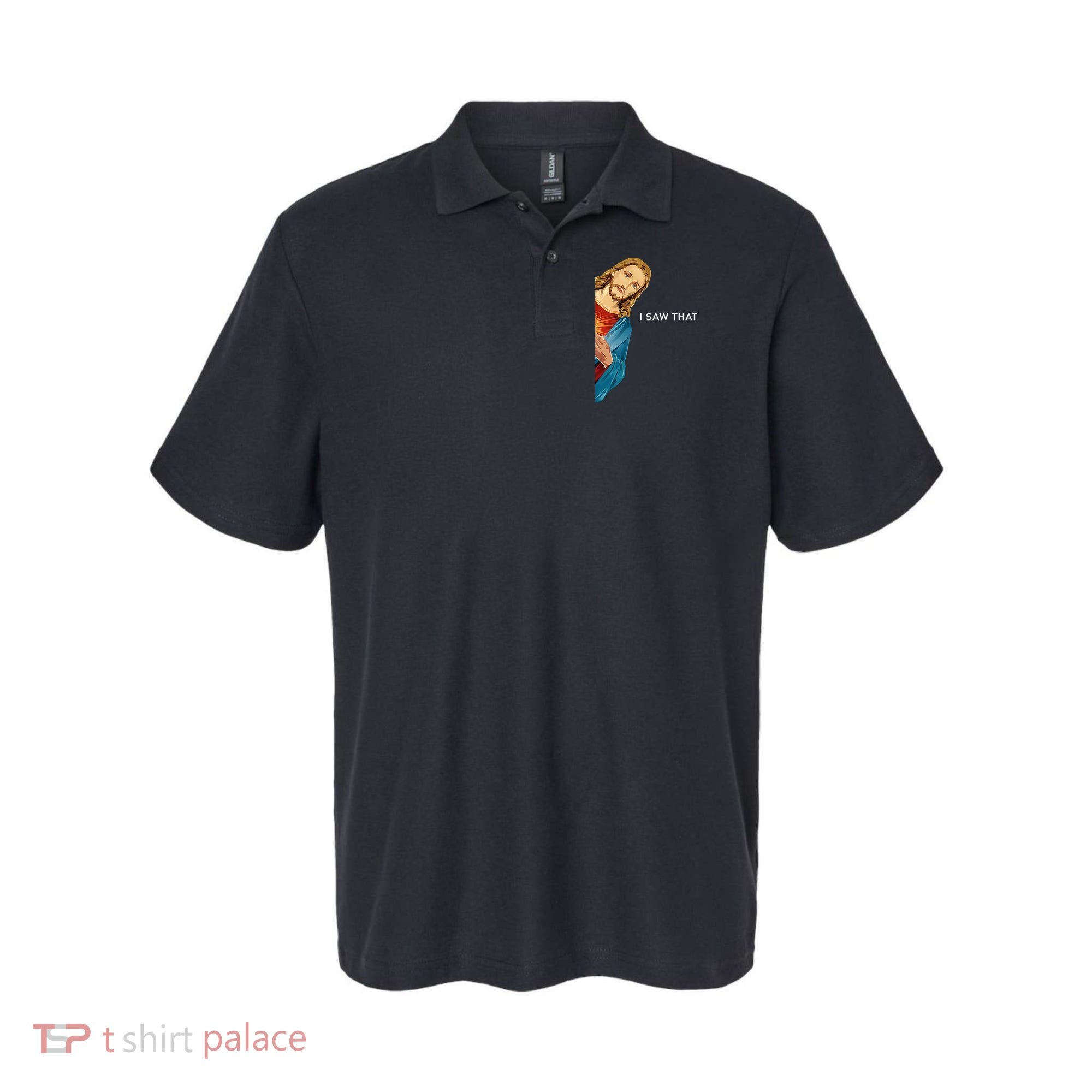 I Saw That Funny Jesus Christian Polo