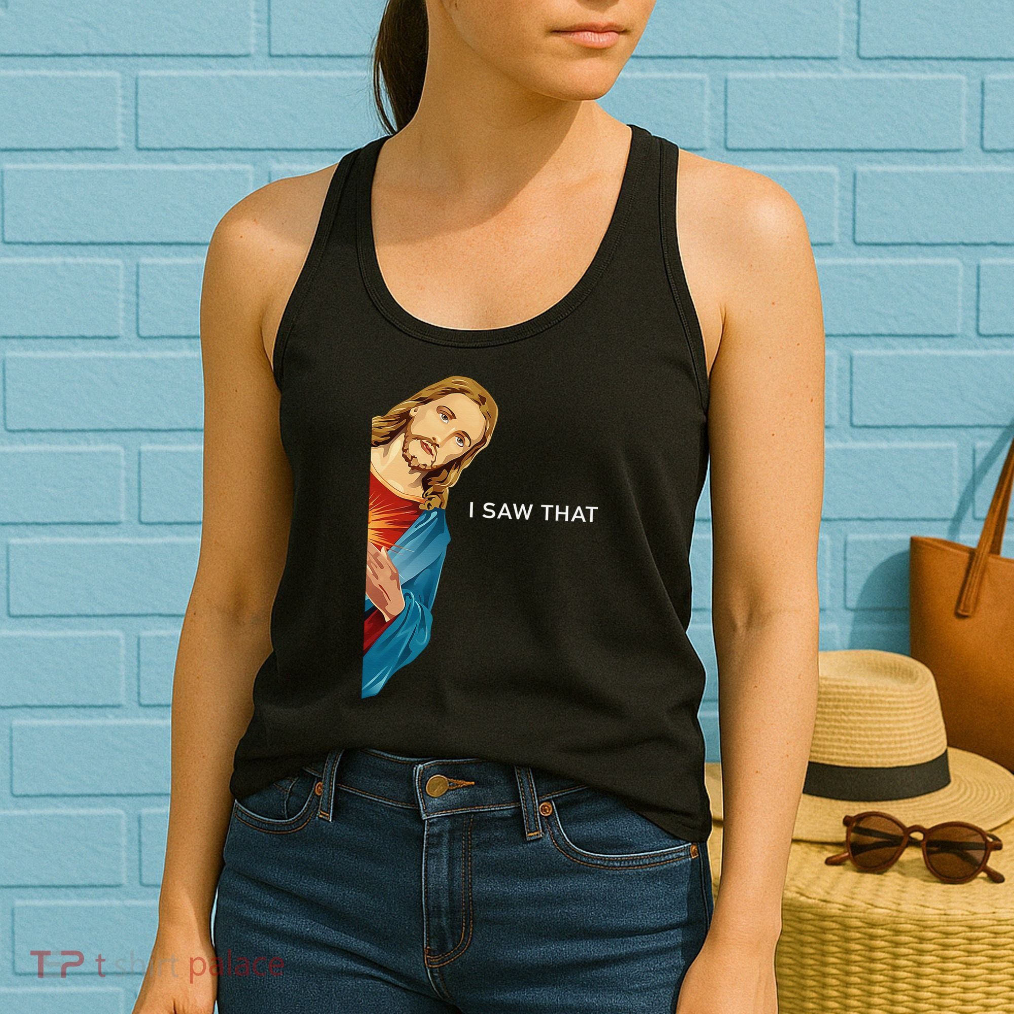 I Saw That Funny Jesus Christian Women's Tank Top