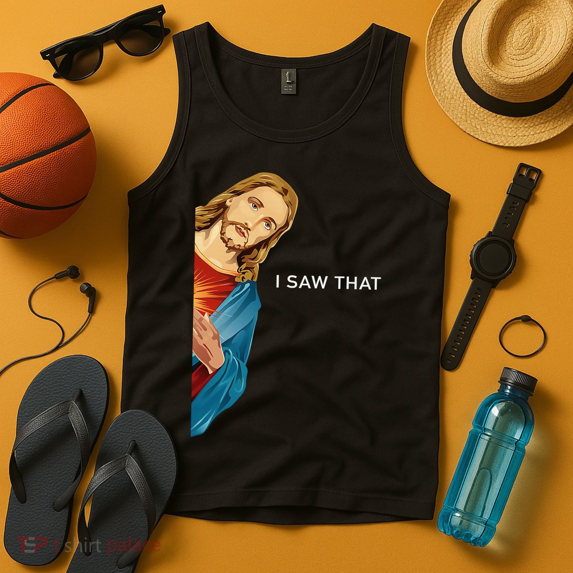 I Saw That Funny Jesus Christian Tank Top