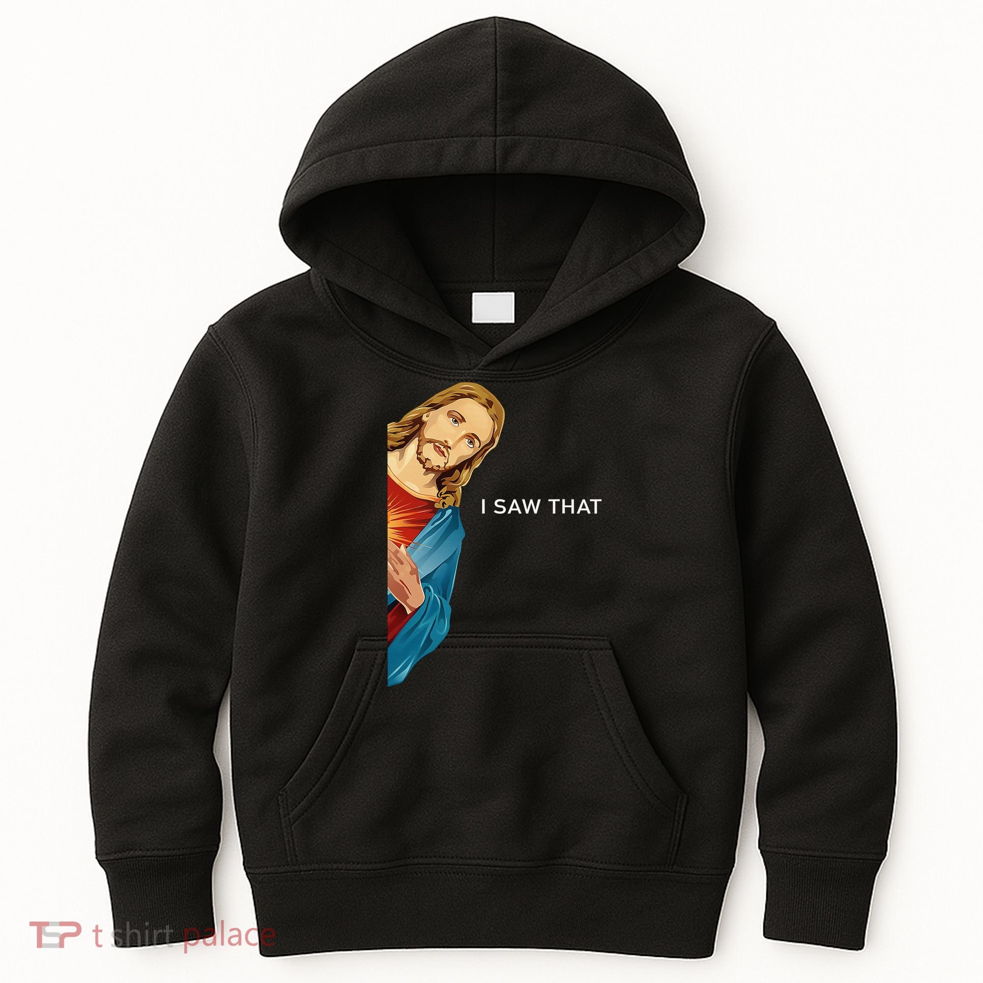 I Saw That Funny Jesus Christian Kids Hoodie