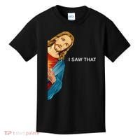 I Saw That Funny Jesus Christian Kids T-Shirt thumb 0