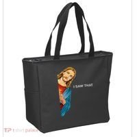 I Saw That Funny Jesus Christian Tote Bag thumb 2
