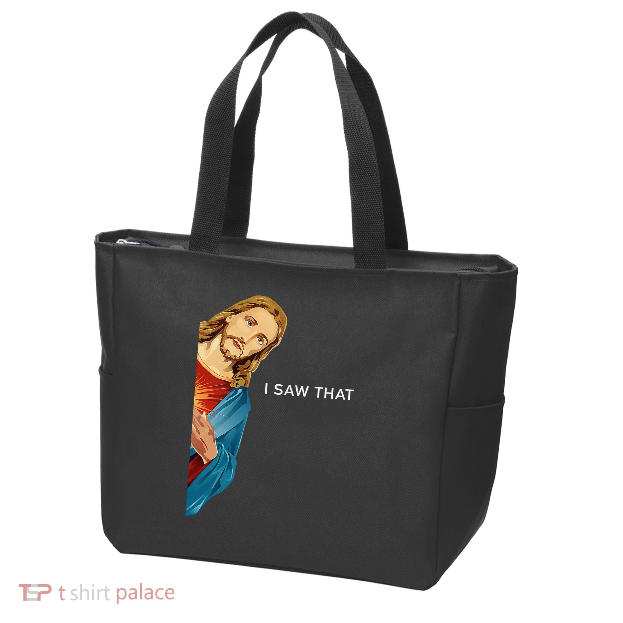 I Saw That Funny Jesus Christian Tote Bag