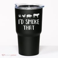 I'd Smoke That Funny BBQ Weed Cannabis Tumbler thumb 0