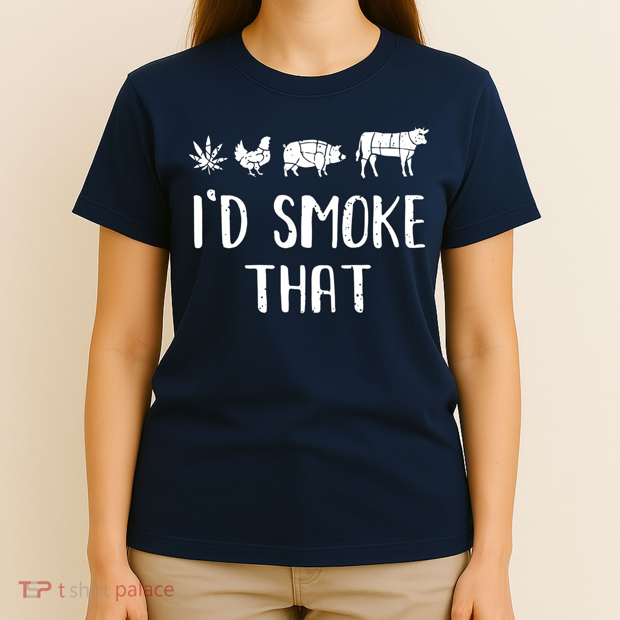 I'd Smoke That Funny BBQ Weed Cannabis T-Shirt