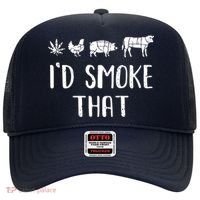 I'd Smoke That Funny BBQ Weed Cannabis Hat thumb 0