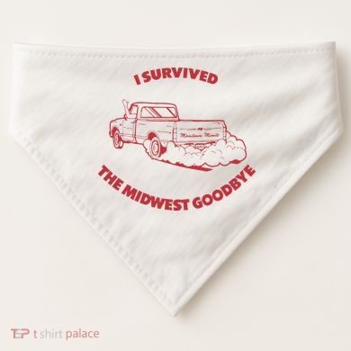 I Survived The Midwest Goodbye USA-Made Doggie Bandana