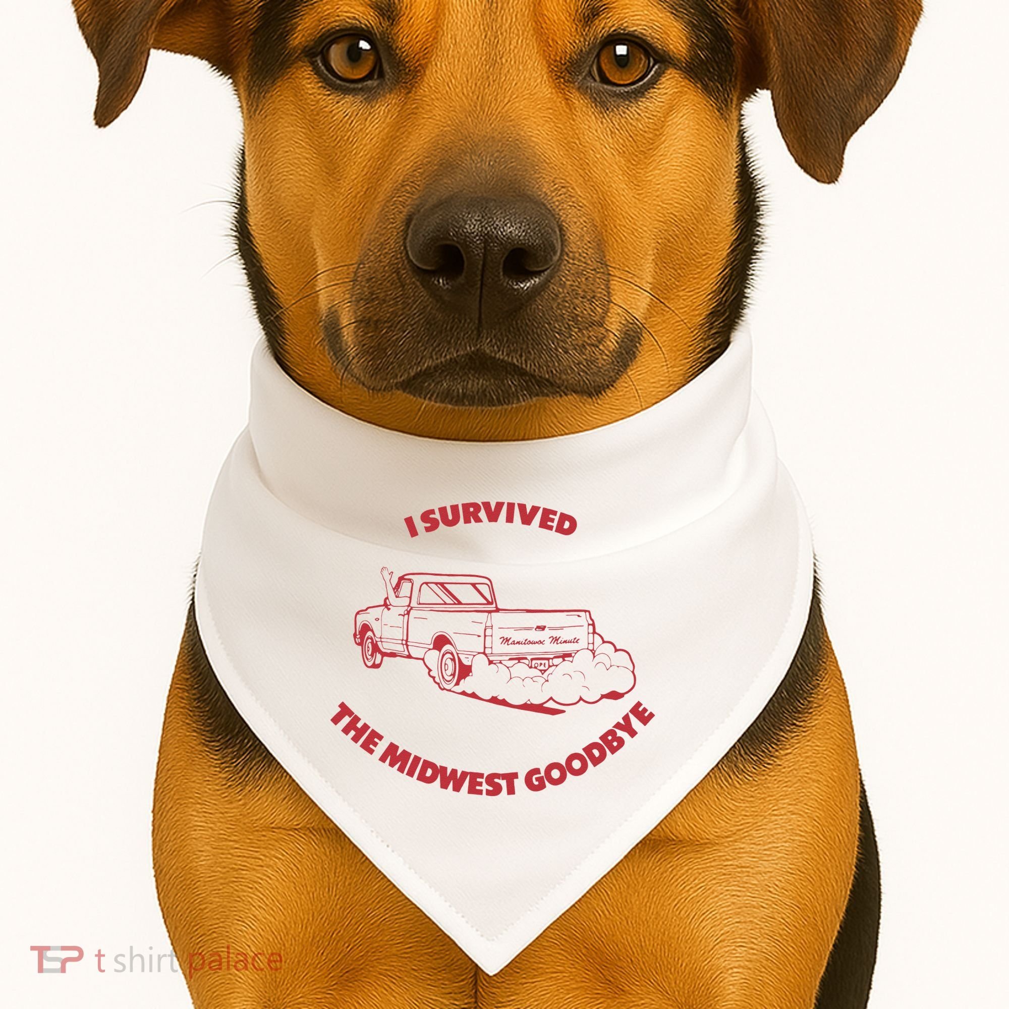 I Survived The Midwest Goodbye USA-Made Doggie Bandana
