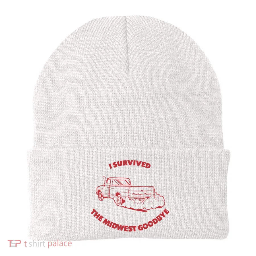 I Survived The Midwest Goodbye Beanie