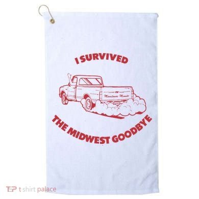 I Survived The Midwest Goodbye Golf Towel