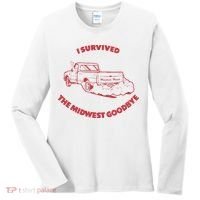 I Survived The Midwest Goodbye Women's Long Sleeve Shirt thumb 0