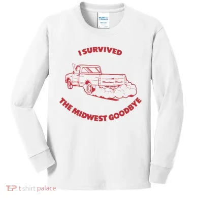 I Survived The Midwest Goodbye Kids Long Sleeve Shirt