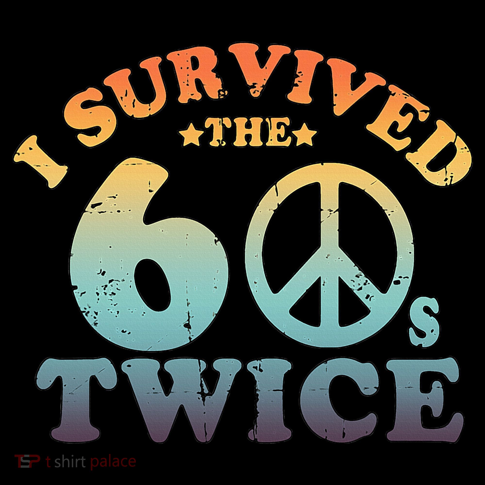 I Survived The Sixties 60s Twice Doggie Tank