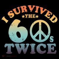 I Survived The Sixties 60s Twice Backpack thumb 2