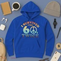 I Survived The Sixties 60s Twice Hoodie thumb 3