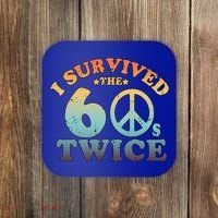 I Survived The Sixties 60s Twice Coaster thumb 0
