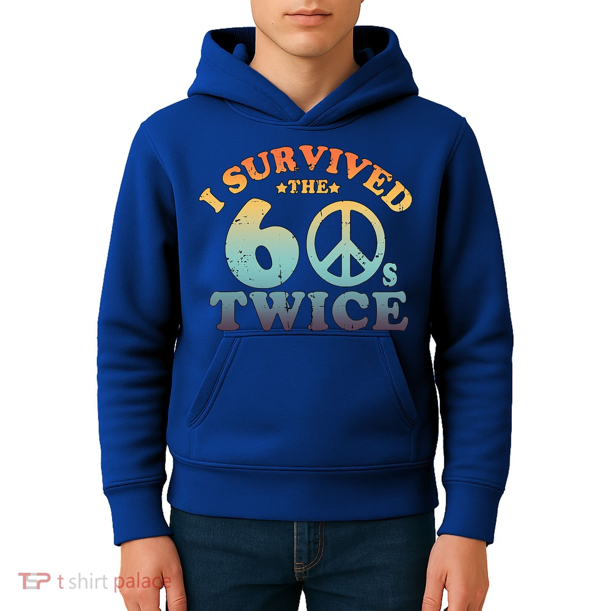 I Survived The Sixties 60s Twice Kids Hoodie