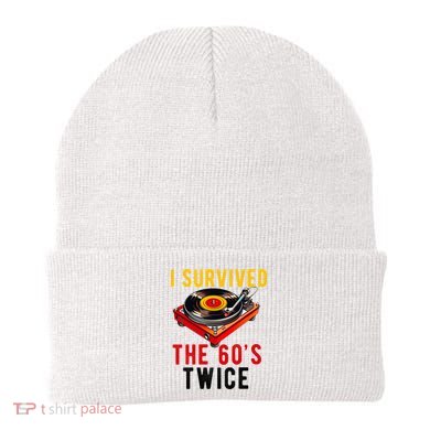 I Survived The 60s Sixties Twice 70th Birthday 60th Beanie