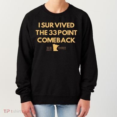 I Survived The 33 Point Comeback Women's Sweatshirt