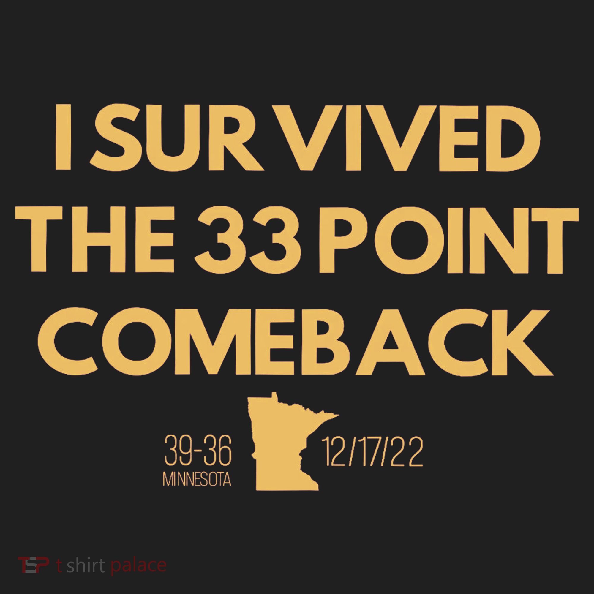 I Survived The 33 Point Comeback Women's Sweatshirt