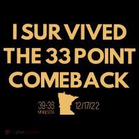 I Survived The 33 Point Comeback Backpack thumb 2