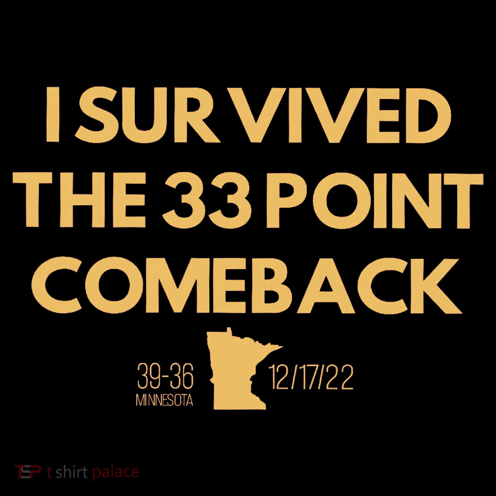 I Survived The 33 Point Comeback Backpack