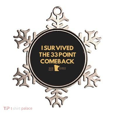 I Survived The 33 Point Comeback Ornament