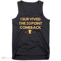 I Survived The 33 Point Comeback Tank Top thumb 0