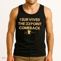 I Survived The 33 Point Comeback Tank Top thumb 3